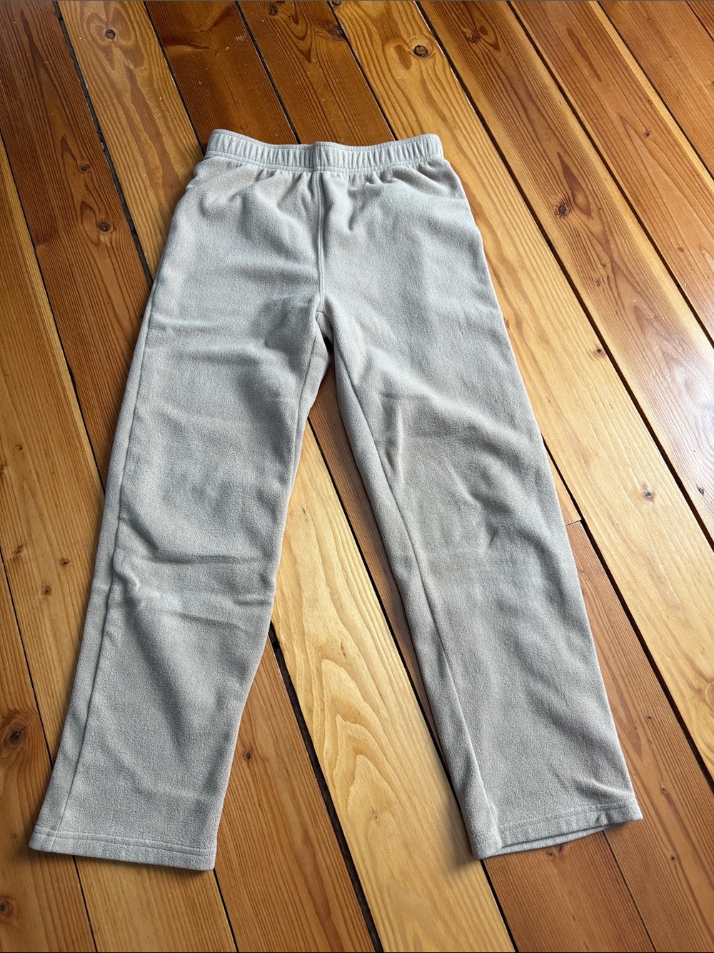 Kids Beige Fleece Pants
